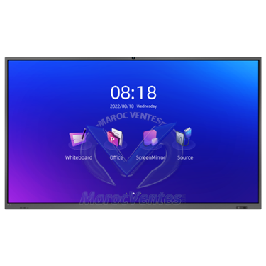 Horion Interactive Flat Panel M5A Pro 75 pouces, Ultra HD 3840 * 2160, HubSpots WIFI et Bluetooth, tableau blanc intelligent 4K